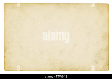 Vintage Papier Hintergrund isoliert - (clipping path enthalten) Stockfoto