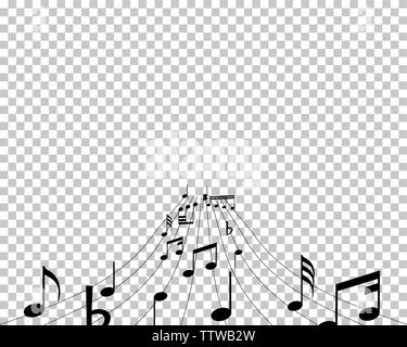 Vektor Notes Design mit Transparenz Raster auf der Rückseite. Vector Illustration. Stock Vektor