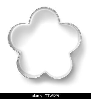 Cookie Cutter auf weißem Hintergrund Stockfoto
