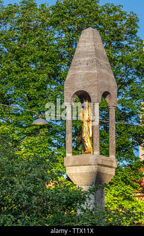 Marie Statue namens Mariensäule in München Pasing Stockfoto