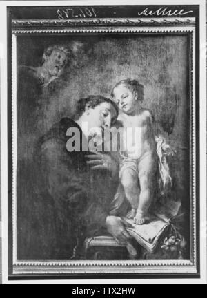 Mattsee, provostship: Der Heilige Antonius und das Jesuskind. Malerei um 1730. OeKT X/2, 313, Additional-Rights - Clearance-Info - Not-Available Stockfoto