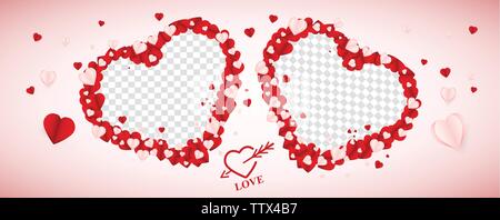 Valentines Tag Social Media Banner Cover Vector Template Design Stock Vektor