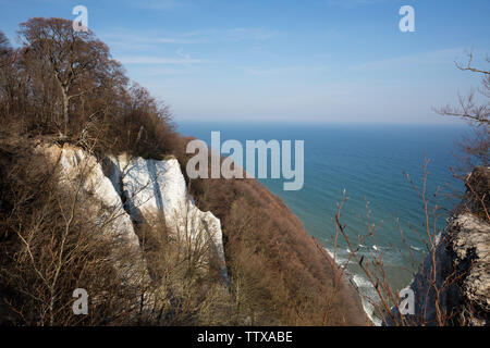 Kreidefelsen, Nationalpark Jasmund, Insel Rügen, Mecklenburg-Vorpommern, Deutschland, Europa Stockfoto