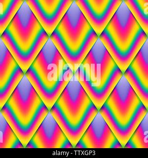 Vektor nahtlose Muster, Regenbogen, bunte Endlose Hintergrund. Stock Vektor