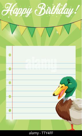 Stockenten Geburtstagsbanner – Happy Birthday Yard Schild Für Entenjagd Party, 3 X 0,5 M