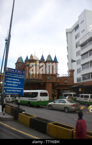 Blick auf ein Hotel, Genting Highlands, Pahang, Malaysia Stockfoto