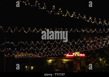 Lichterketten, Genting Highlands, Malaysia Stockfoto