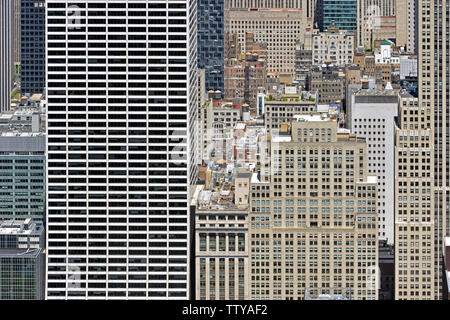 Rockefeller Center, große Anlage bestehend aus 19 kommerzielle Gebäude in Midtown Manhattan Stockfoto