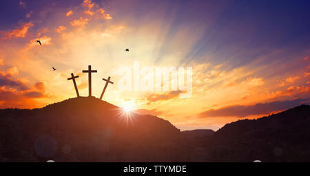 Das Kreuz. Stockfoto