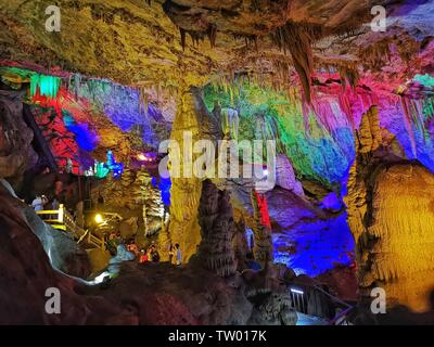 Jiguan Höhle Scenic Area, Luanchuan County, Luoyang, Provinz Henan Stockfoto