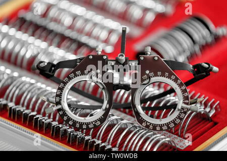 Rahmen und mit vielen anderen Prozess Objektive Stockfoto