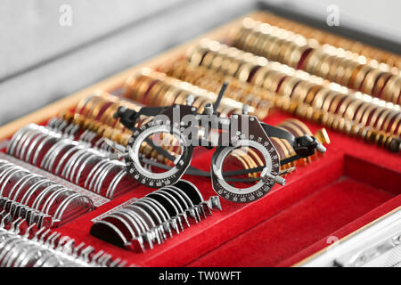 Rahmen und mit vielen anderen Prozess Objektive Stockfoto