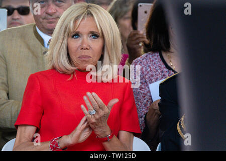 Brigitte Längestrich, First Lady von Frankreich. Stockfoto