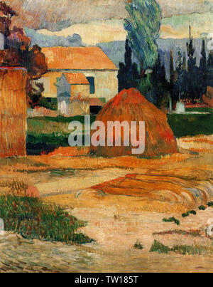 Paul Gauguin - Landschaft in der Nähe von Arles 1888 Stockfoto