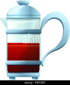 Französische Presse Symbol. Cartoon des französischen Presse vektor Symbol für Web Design auf weißem Hintergrund Stock Vektor