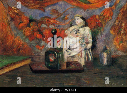 Paul Gauguin - Stilleben mit Karaffe Keramik Abbildung 1885 Stockfoto