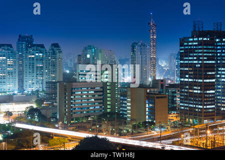 Skyline von Bürogebäuden in Sao Paulo, Brasilien Stockfoto