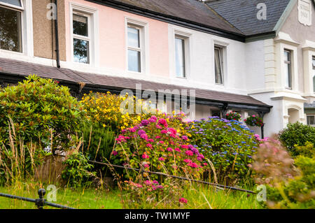 Pretoria Terrace in Caernarfon Wales. Stockfoto