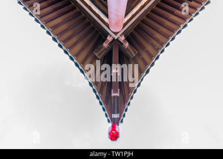 Eaves Schaufel arch von Konfuzius Tempel in Suixi County, Provinz Guangdong Stockfoto