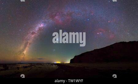 Australischen Sternenhimmel, die Milchstraße in der südlichen Hemisphäre Stockfoto