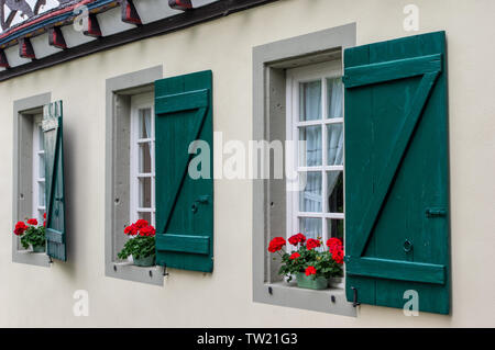 Linz am Rhein Altstadt Szene Stockfoto