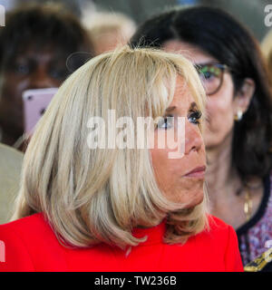 Brigitte Längestrich nimmt an der Eröffnungsfeier des Respîte Haus, Tassin-la-Demi-Lune, Frankreich Stockfoto