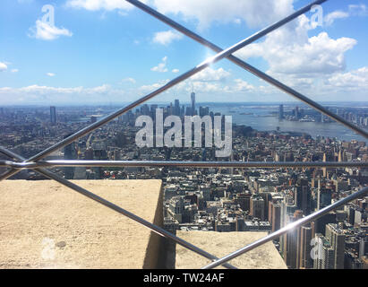 Epische Blick vom Empire State Gebäude von Manhattan und von OWO, New York City, New York, USA Stockfoto