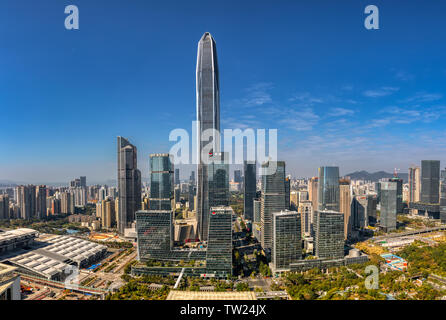 In Futian CBD Landschaft Central District, Shenzhen Stockfoto