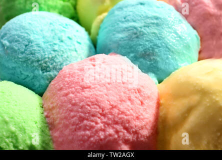 Ice Cream scoops Collection, Nahaufnahme Stockfoto