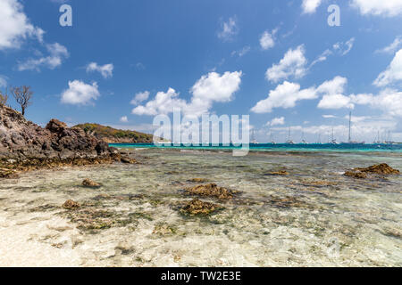 St. Vincent und die Grenadinen, Tobago Cays, Petit Tabac Stockfoto