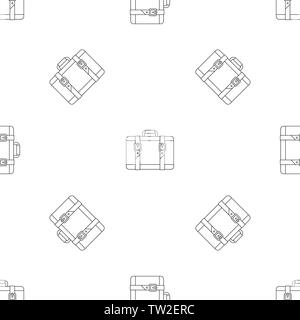 Reise Ledertasche Muster nahtlose Vektor wiederholen Geometrische für jede Web Design Stock Vektor