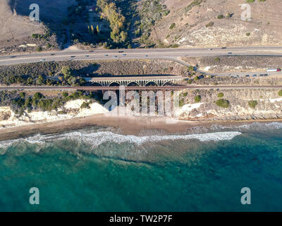 Luftaufnahme ox Arroyo Hondo Brücke Stockfoto