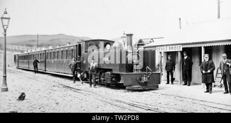 Vale von rheidol Eisenbahn, Devils Bridge, Aberystwyth, Wales Stockfoto