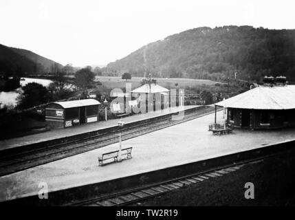 Tal von Avoca Bahnhof, Irland Stockfoto