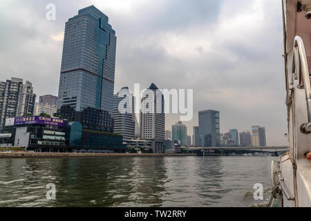 Pearl River Tagestour und Whampoa Alten Hafen Stockfoto