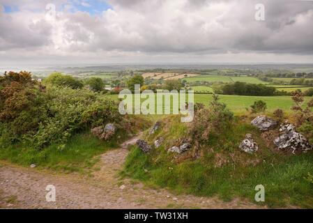 Landschaft bei Brentnor in der Nähe von Dartmoor, Devon, England. Stockfoto