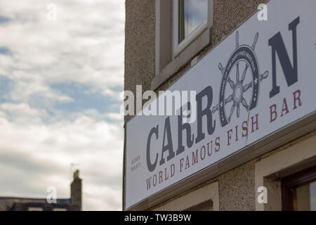 Die carron Fisch Bar in Stonehaven, Schottland Stockfoto