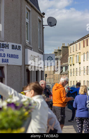 Die carron Fisch Bar in Stonehaven, Schottland Stockfoto