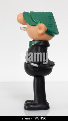 Neuheit Vintage Andy Capp Schaumbad Flasche Stockfoto