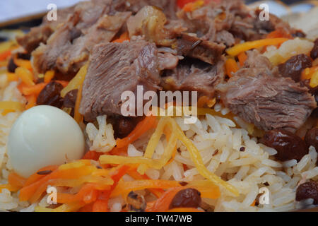 Zentrale asiatische Jahrhundert wold Delikatesse - Aush/Pilov in Buchara. Stockfoto