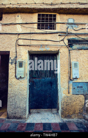 Afrika, Mauretanien, Ayoun, Sanmao ehemalige Residenz, ehemalige Residenz, Sanmao, taiwanesische Schriftsteller, Straßen, Städte, Abzweigungen, Gebäude, Gebäude, Kinder, Bewohner, Straßen, Wohnungen Stockfoto