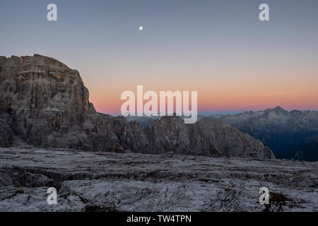 Brenta Dolomiten im Sonnenaufgang Licht, Italien, Europa Stockfoto