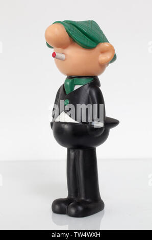 Neuheit Vintage Andy Capp Schaumbad Flasche Stockfoto