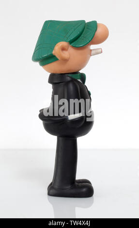 Neuheit Vintage Andy Capp Schaumbad Flasche Stockfoto