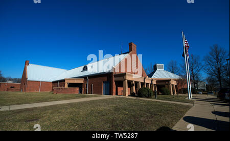 UNITED STATES - 02-06-2017: Leesburg Police Department, 65 Plaza St NE. Die Erweiterung der Konzernzentrale Leesburg Polizei am Plaza Stree Stockfoto