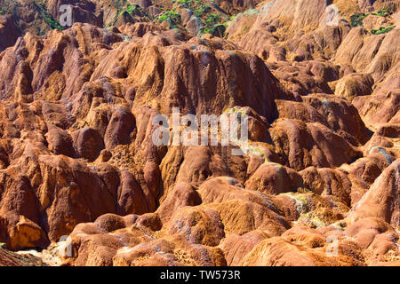 Die bunten Berge in Zhangye nationaler Geopark, Zhangye, Provinz Gansu, China Stockfoto