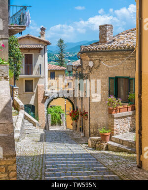 Malerische Anblick in Casperia, schönen Dorf in der Provinz Viterbo, Latium, Italien. Stockfoto