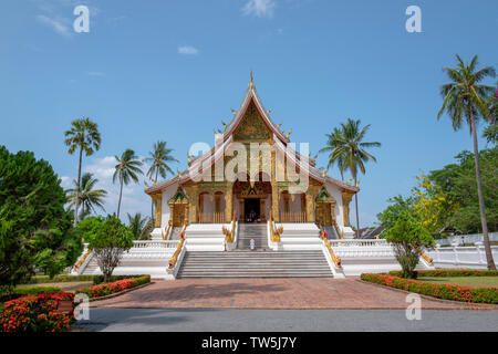 Haw Pha Bang Tempel inluang Prabang Laos Stockfoto