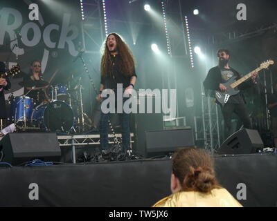 Newport, Isle of Wight. 14. Juni 2019: Romanzen Band an der Isle of Wight Festival, 2019. Credit: Katherine Da Silva Stockfoto