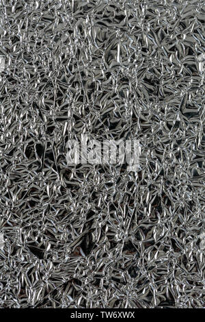 Aluminiumfolie Textur Material Stockfoto